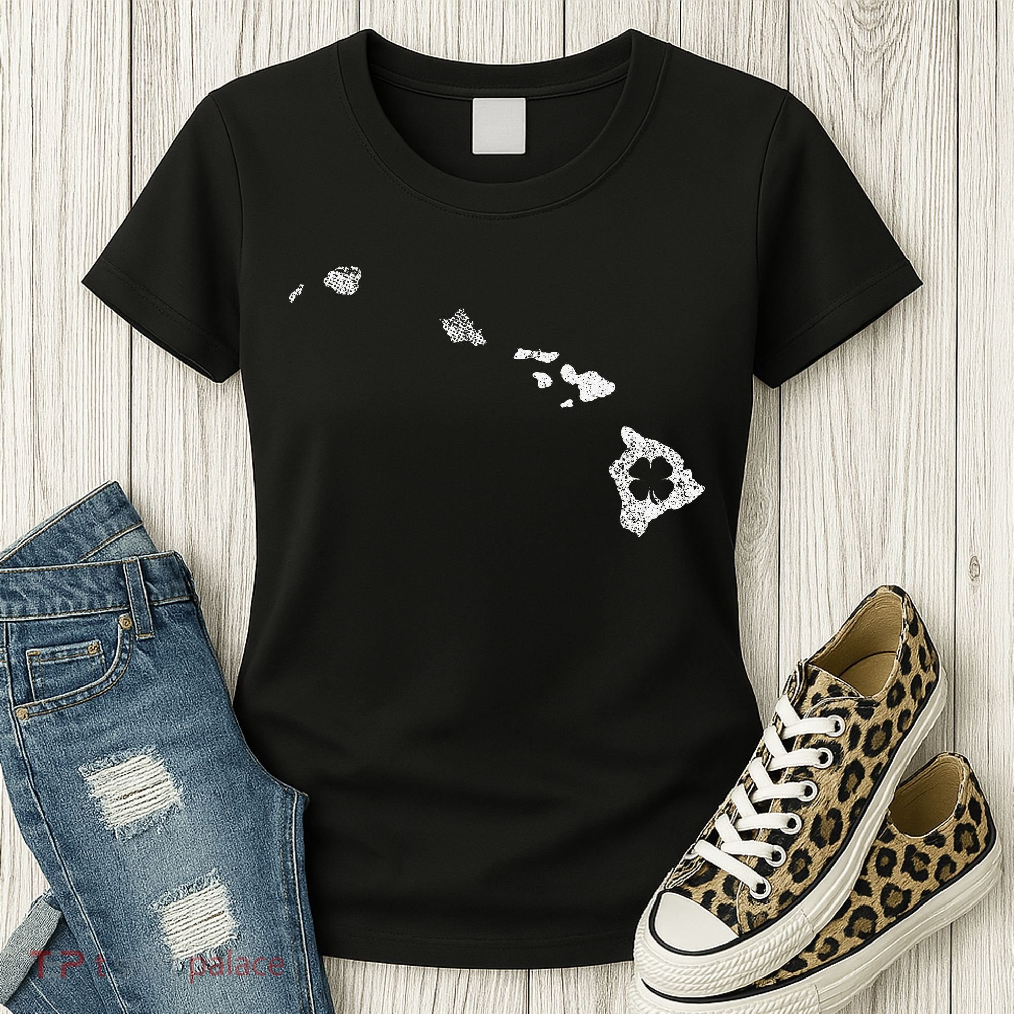 St Patricks Day Shamrock Hawaii Irish Green Saint Paddy's Women's T-Shirt