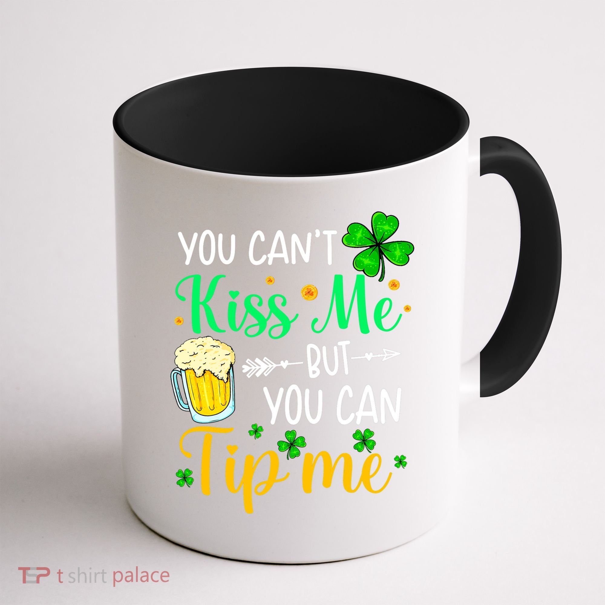 St Patrick's Day Lucky Shamrock Waitress Bartender Waiter Coffee Mug