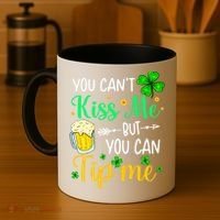 St Patrick's Day Lucky Shamrock Waitress Bartender Waiter Coffee Mug thumb 4