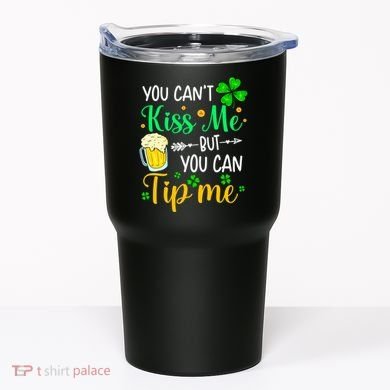 St Patrick's Day Lucky Shamrock Waitress Bartender Waiter Tumbler