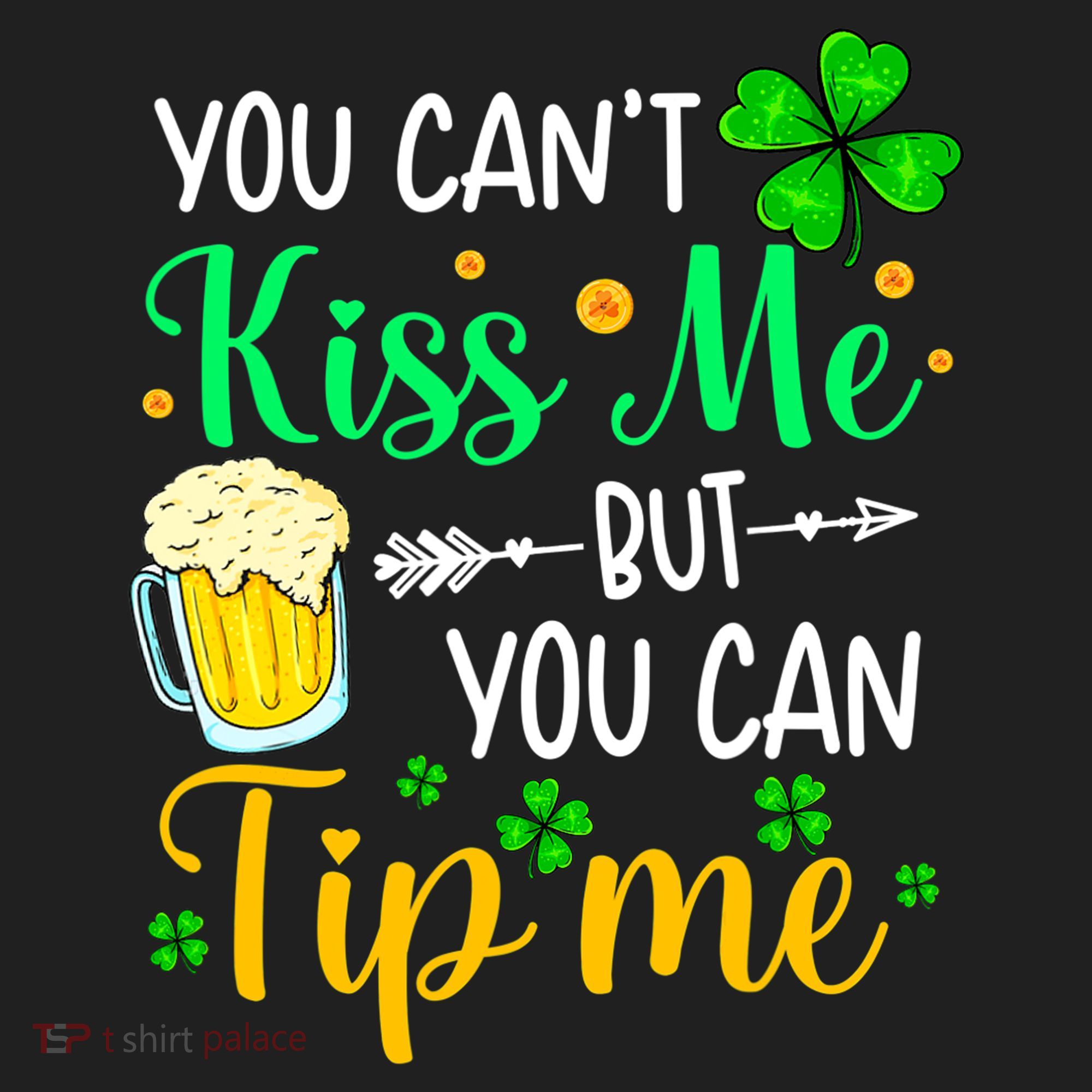 St Patrick's Day Lucky Shamrock Waitress Bartender Waiter Tumbler