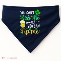 St Patrick's Day Lucky Shamrock Waitress Bartender Waiter USA-Made Doggie Bandana thumb 0