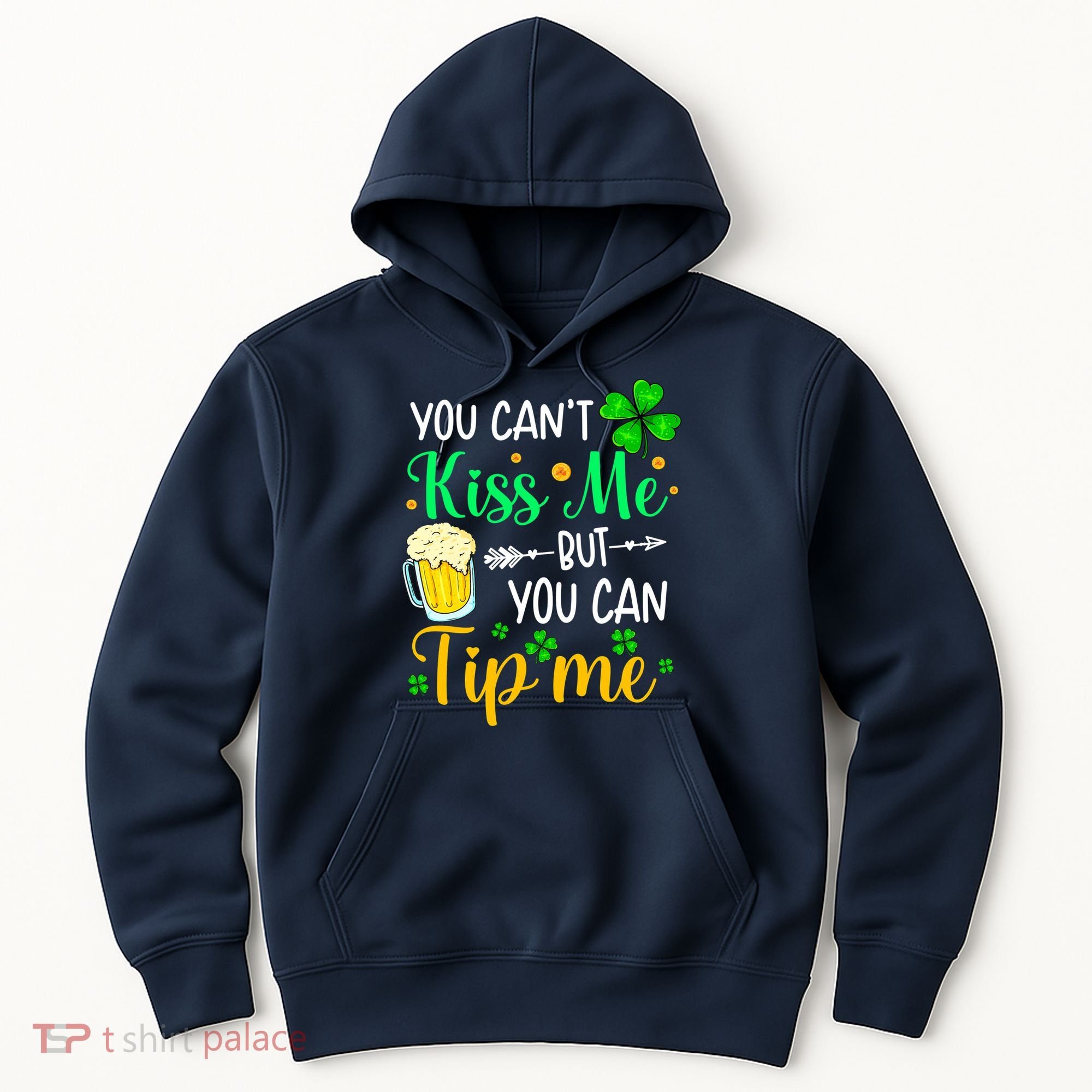 St Patrick's Day Lucky Shamrock Waitress Bartender Waiter Hoodie