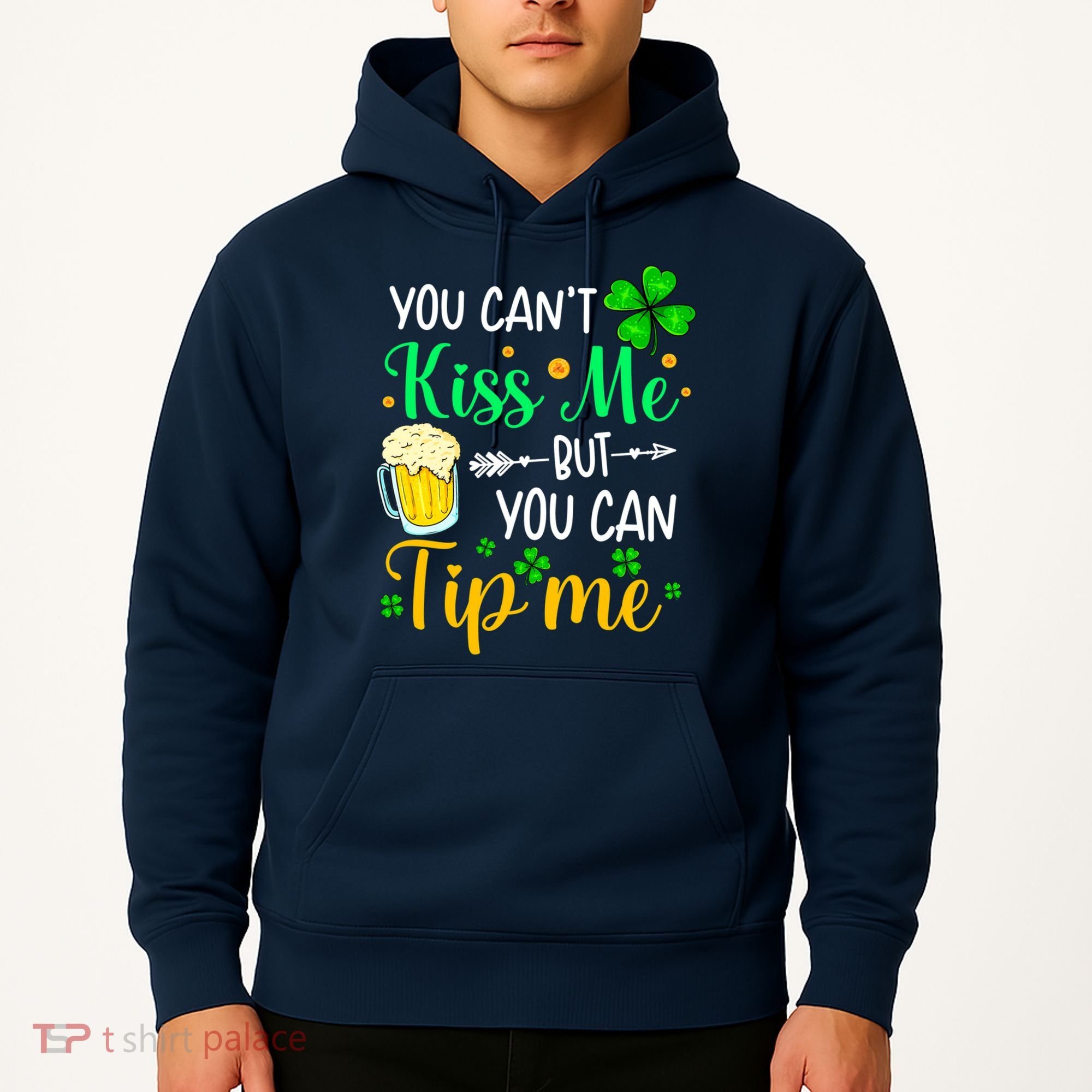 St Patrick's Day Lucky Shamrock Waitress Bartender Waiter Hoodie