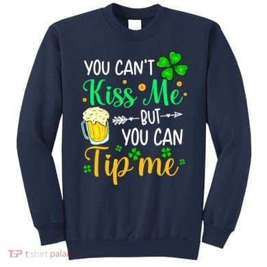 St Patrick's Day Lucky Shamrock Waitress Bartender Waiter Sweatshirt