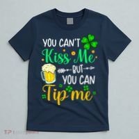 St Patrick's Day Lucky Shamrock Waitress Bartender Waiter T-Shirt thumb 5