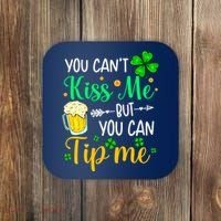 St Patrick's Day Lucky Shamrock Waitress Bartender Waiter Coaster thumb 0