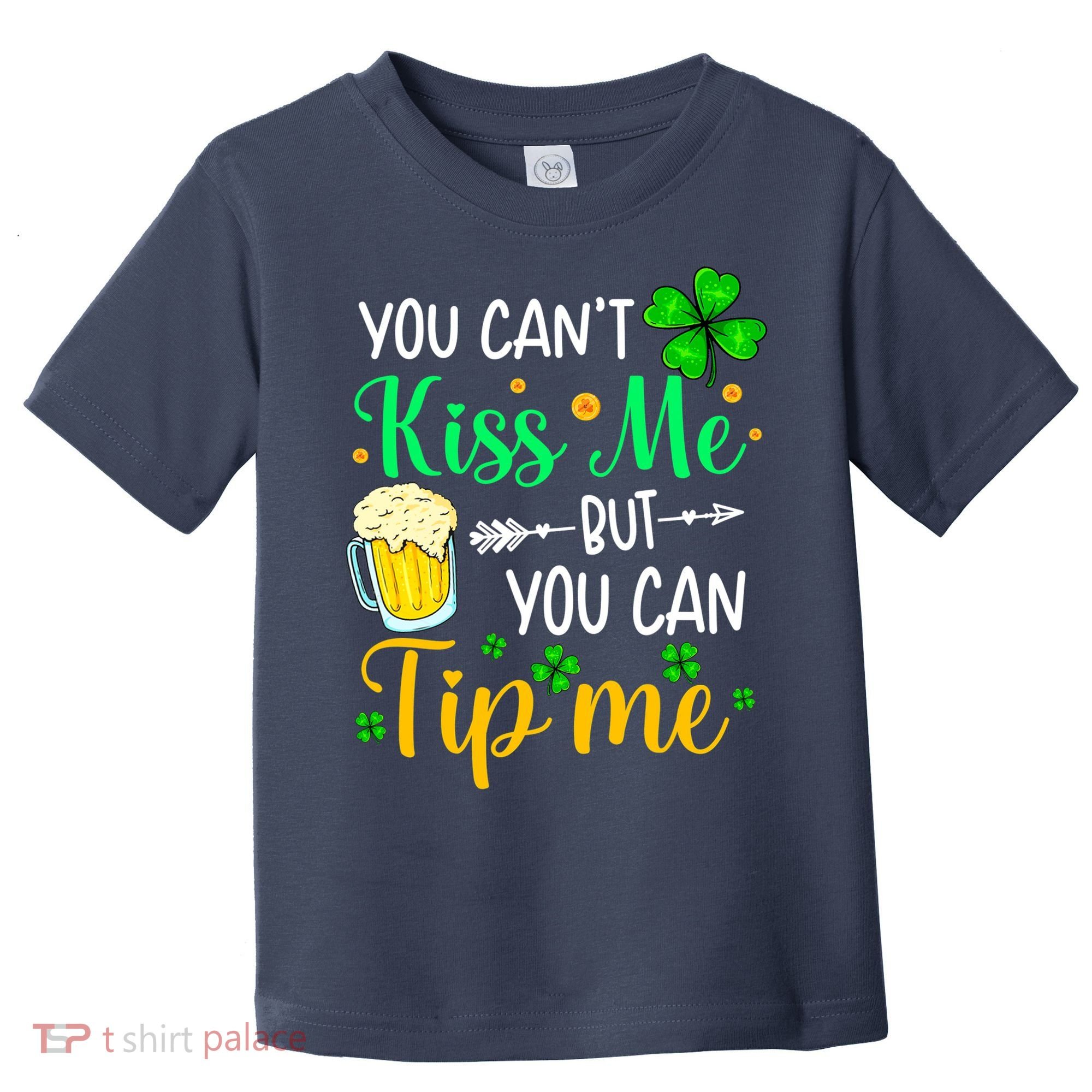 St Patrick's Day Lucky Shamrock Waitress Bartender Waiter Toddler T-Shirt