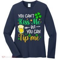St Patrick's Day Lucky Shamrock Waitress Bartender Waiter Women's Long Sleeve Shirt thumb 0