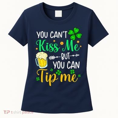 St Patrick's Day Lucky Shamrock Waitress Bartender Waiter Women's T-Shirt