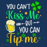 St Patrick's Day Lucky Shamrock Waitress Bartender Waiter Women's T-Shirt thumb 6