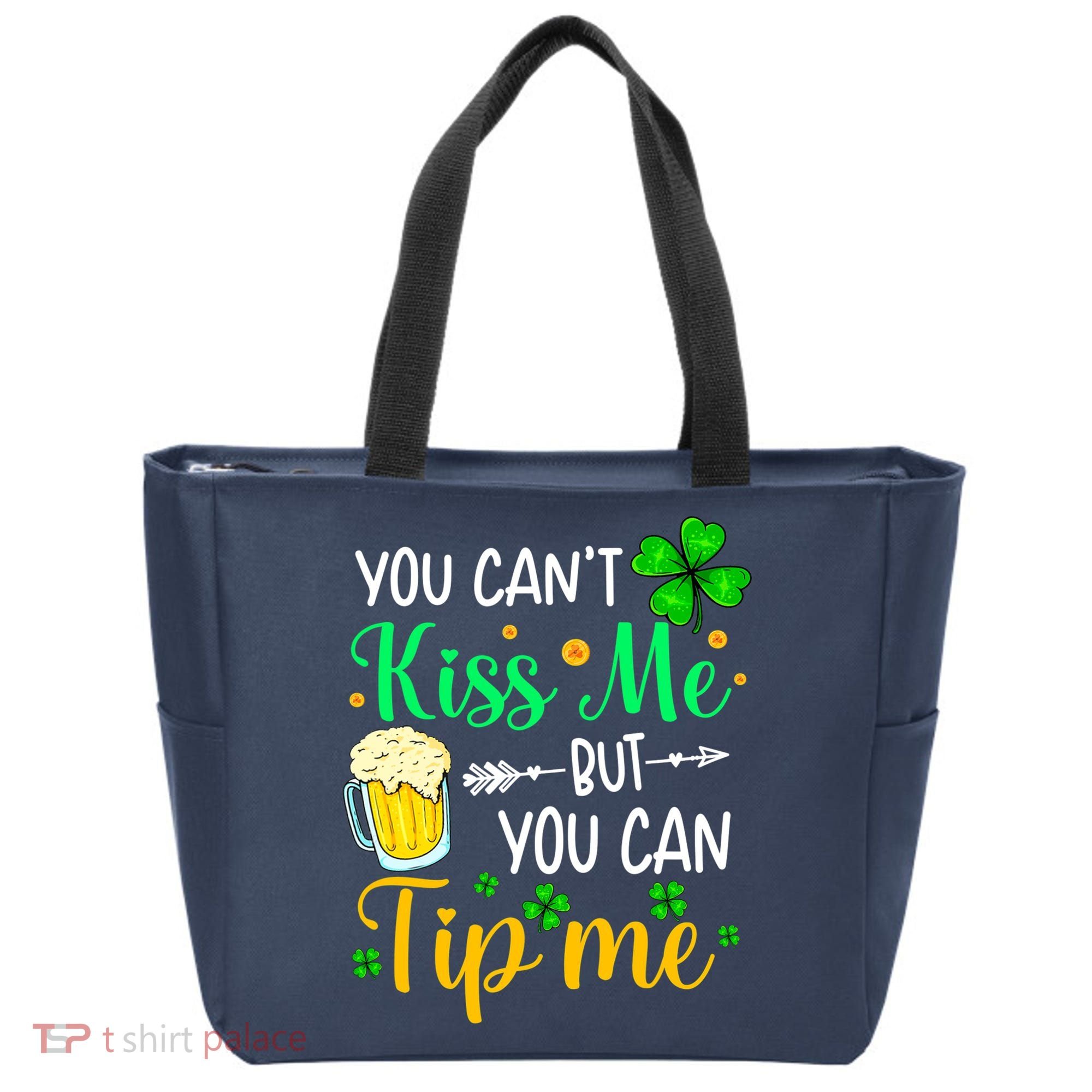 St Patrick's Day Lucky Shamrock Waitress Bartender Waiter Tote Bag