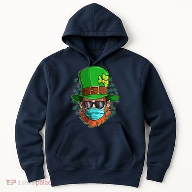 St Patricks Day Quarantined Masked Leprechaun Hoodie