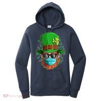 St Patricks Day Quarantined Masked Leprechaun Women's Hoodie thumb 0