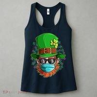 St Patricks Day Quarantined Masked Leprechaun Women's Tank Top thumb 3