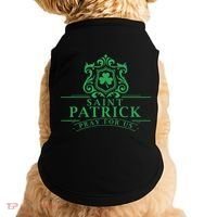 Saint Patricks Day Pray For Us St Patrick's Catholic Patty's Doggie Tank thumb 0