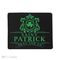 Saint Patricks Day Pray For Us St Patrick's Catholic Patty's Mousepad thumb 0