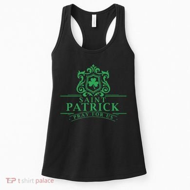 Saint Patricks Day Pray For Us St Patrick's Catholic Patty's Women's Tank Top
