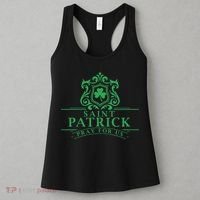 Saint Patricks Day Pray For Us St Patrick's Catholic Patty's Women's Tank Top thumb 3
