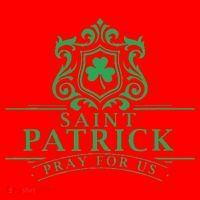 Saint Patricks Day Pray For Us St Patrick's Catholic Patty's Santa Hat thumb 1