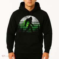 St Patricks Day Bigfoot Irish Shamrock Sasquatch Clover Leaf Hoodie thumb 2