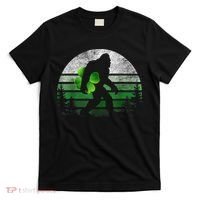 St Patricks Day Bigfoot Irish Shamrock Sasquatch Clover Leaf T-Shirt thumb 0