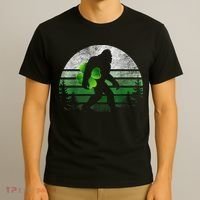 St Patricks Day Bigfoot Irish Shamrock Sasquatch Clover Leaf T-Shirt thumb 3