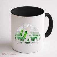 St Patricks Day Bigfoot Irish Shamrock Sasquatch Clover Leaf Coffee Mug thumb 1