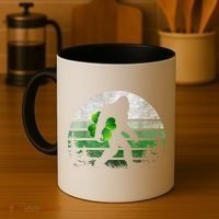 St Patricks Day Bigfoot Irish Shamrock Sasquatch Clover Leaf Coffee Mug thumb 4