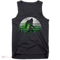 St Patricks Day Bigfoot Irish Shamrock Sasquatch Clover Leaf Tank Top thumb 0