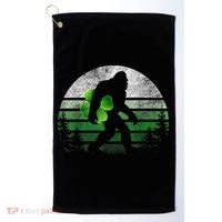St Patricks Day Bigfoot Irish Shamrock Sasquatch Clover Leaf Golf Towel thumb 0