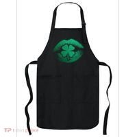 St PatrickS Day Irish Leaf Clover Lips Apron thumb 0