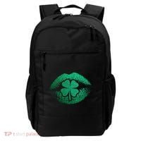 St PatrickS Day Irish Leaf Clover Lips Backpack thumb 0