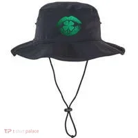 St PatrickS Day Irish Leaf Clover Lips Bucket Hat thumb 0