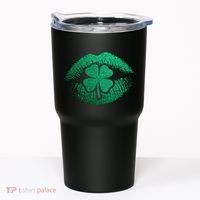 St PatrickS Day Irish Leaf Clover Lips Tumbler thumb 0