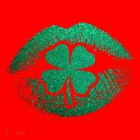 St PatrickS Day Irish Leaf Clover Lips Santa Hat thumb 1
