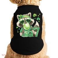 St Patrick’s Day 67 Raccoon Viral Meme Doggie Tank thumb 0