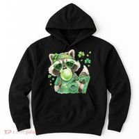 St Patrick’s Day 67 Raccoon Viral Meme Hoodie thumb 0