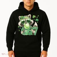 St Patrick’s Day 67 Raccoon Viral Meme Hoodie thumb 2