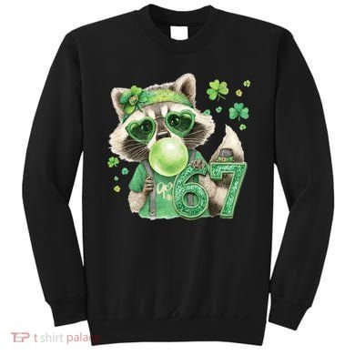 St Patrick’s Day 67 Raccoon Viral Meme Sweatshirt