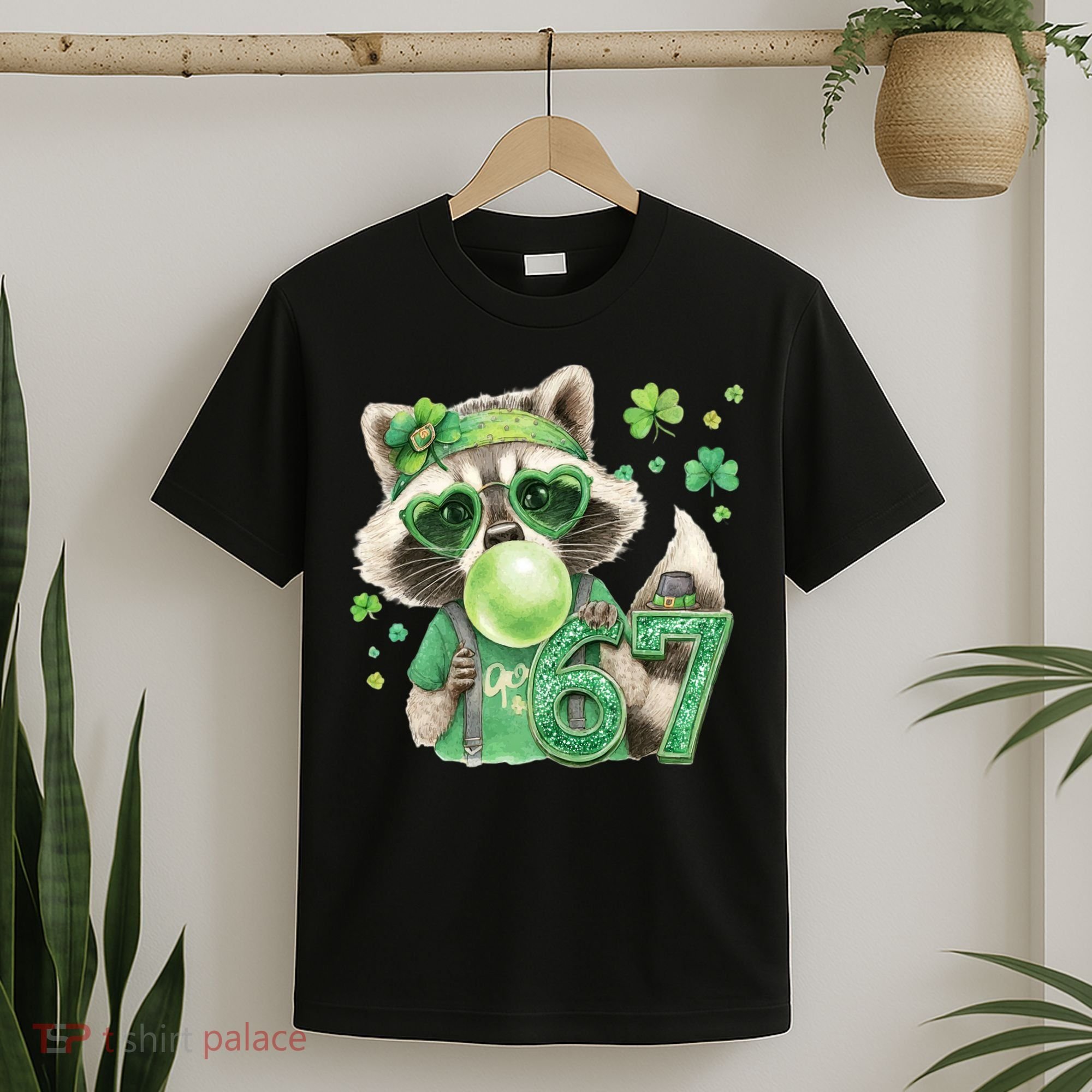 St Patrick’s Day 67 Raccoon Viral Meme T-Shirt