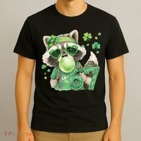 St Patrick’s Day 67 Raccoon Viral Meme T-Shirt thumb 3