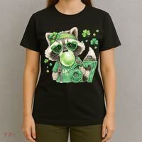 St Patrick’s Day 67 Raccoon Viral Meme T-Shirt thumb 4