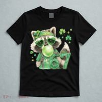 St Patrick’s Day 67 Raccoon Viral Meme T-Shirt thumb 5