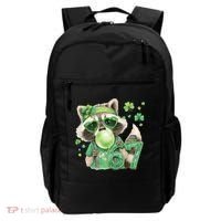 St Patrick’s Day 67 Raccoon Viral Meme Backpack thumb 0