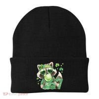 St Patrick’s Day 67 Raccoon Viral Meme Beanie thumb 0