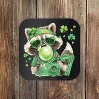 St Patrick’s Day 67 Raccoon Viral Meme Coaster thumb 0