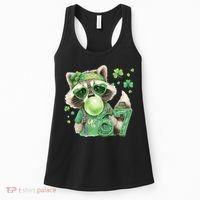 St Patrick’s Day 67 Raccoon Viral Meme Women's Tank Top thumb 0