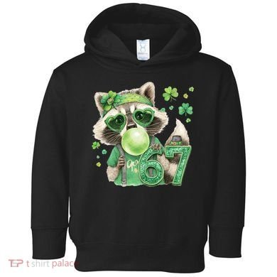 St Patrick’s Day 67 Raccoon Viral Meme Toddler Hoodie