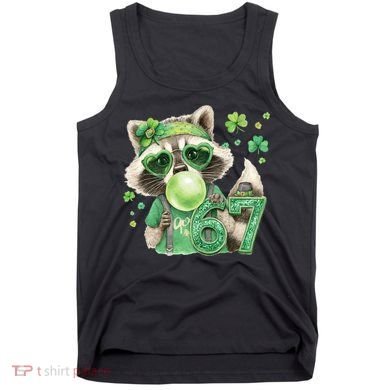 St Patrick’s Day 67 Raccoon Viral Meme Tank Top